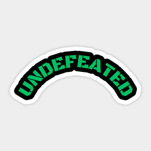 UNDEFEATED Sticker